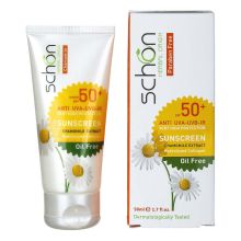 کرم ضد آفتاب بی رنگ فاقد چربی ⁺SPF50 شون 50 میلی لیتر