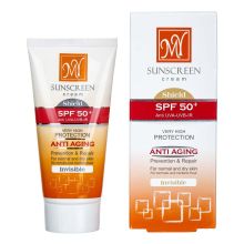 کرم ضد آفتاب و ضد چروک بی رنگ SPF50 مای 50 میلی لیتر